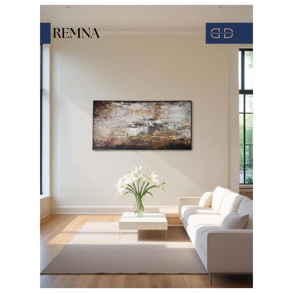  Dreamy decor Framed Canvas - 120x 60cm - Brown 
