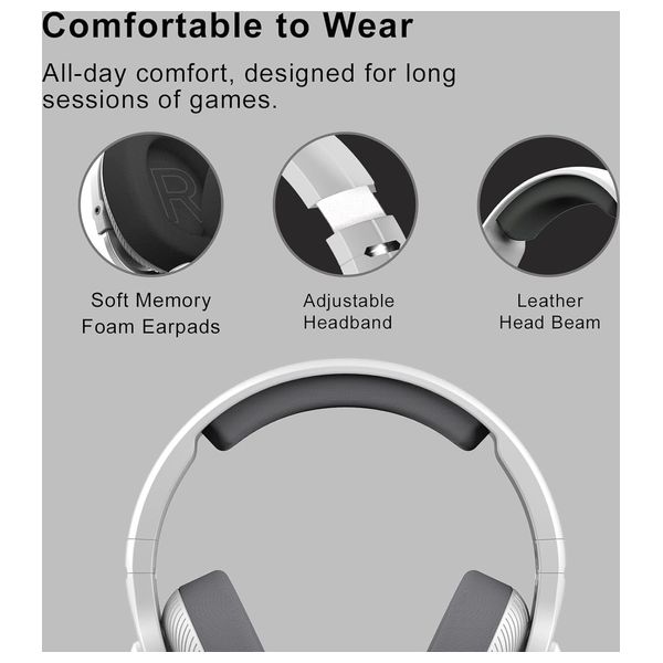 Bloody MR710 Wireless Over-Ear Gaming Headset - 7.1 Surround Sound - 3-Way Connectivity - 50mm Drivers - Up to 65 Hours of Battery Life - RGB Lighting