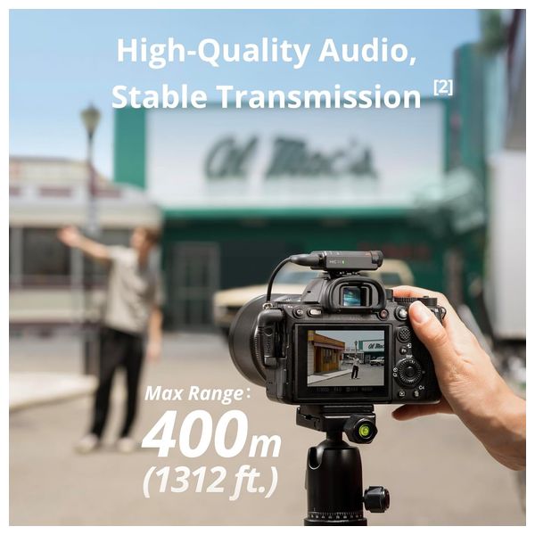  DJI Mic Mini Wireless Microphone System - Weight 10g - Battery life up to 48 hours - Range 400m - Charging Case 