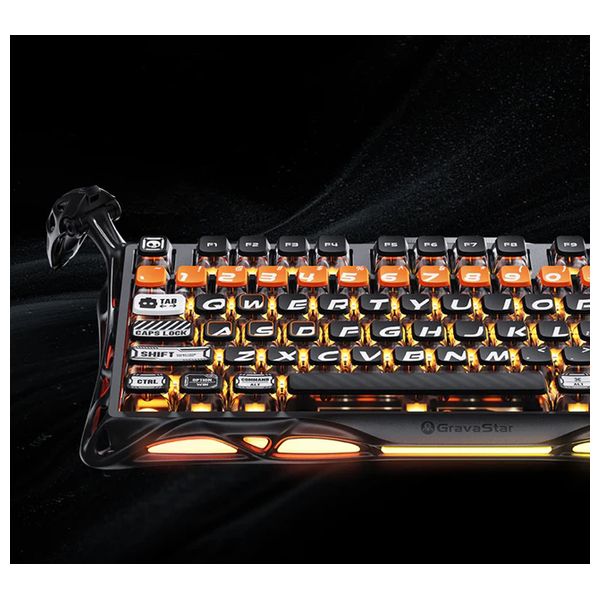  كيبورد ميكانيكي جرافاستار ميركوري K1MPRO-B - لاسلكي - إضاءة ار جي بي 