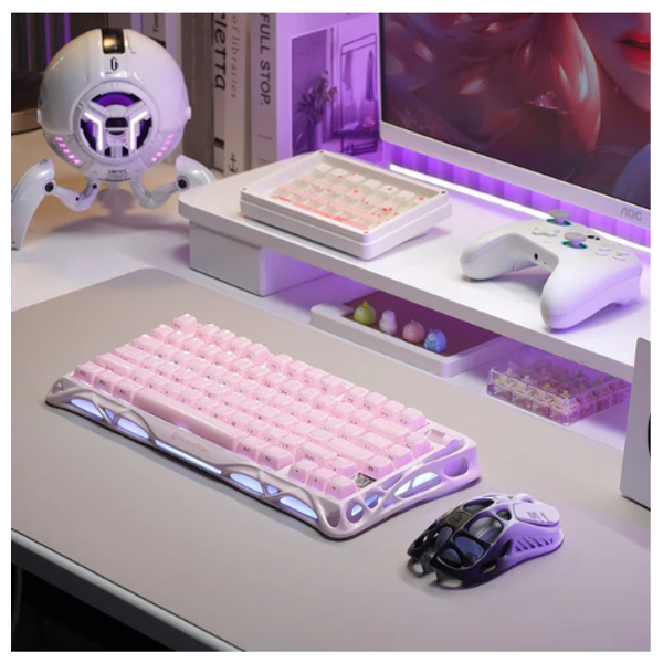  كيبورد جرافاستار ميركوري K101 - وردي  - إضاءة ار جي بي 