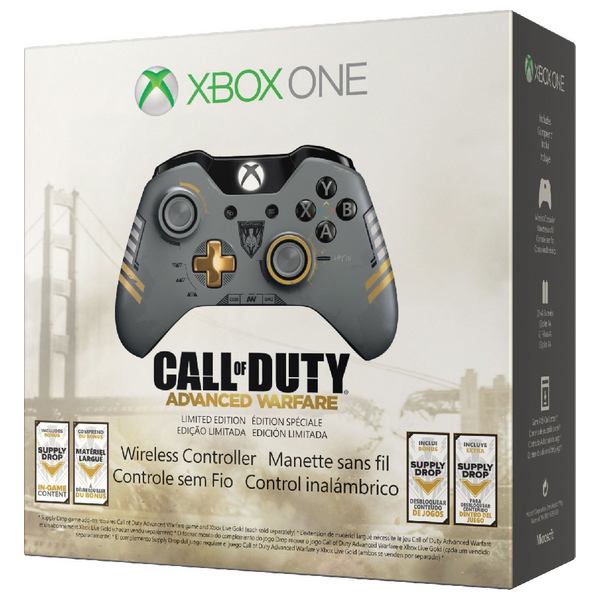  Microsoft Xbox Call of Duty: Advanced Warfare Special Edition - Wireless Game Controller - For Xbox One - Gray 