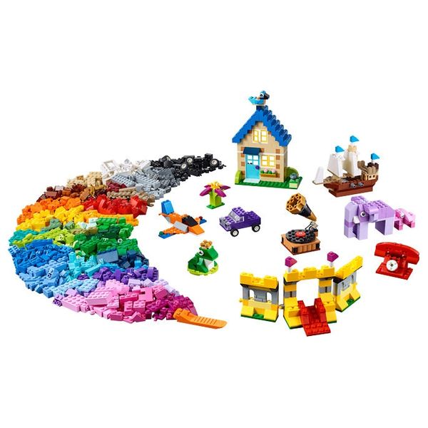 ليغو كلاسيك 10717 - مجموعة بناء متعددة الألوان مكونة من 1500 قطعة - ثلاثة مستويات من صعوبة البناء