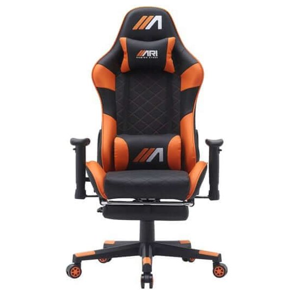  Ari Gaming ARI-CHAIR-ZO06 Gaming Chair - Luxurious and Comfortable Design - Massage and Extendable Footrest - Reclines up to 180° 