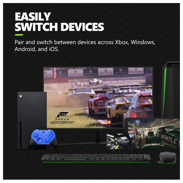  Microsoft - XBOX Wireless Controller Elite Series 2 Core - For Xbox Series X|S & Xbox One - Blue 