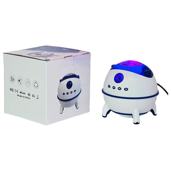  جهاز عرض نجوم اري غيمينغ - إضاءة مجرة - مكبر صوت بلوتوث مدمج - أوضاع إضاءة متعددة 