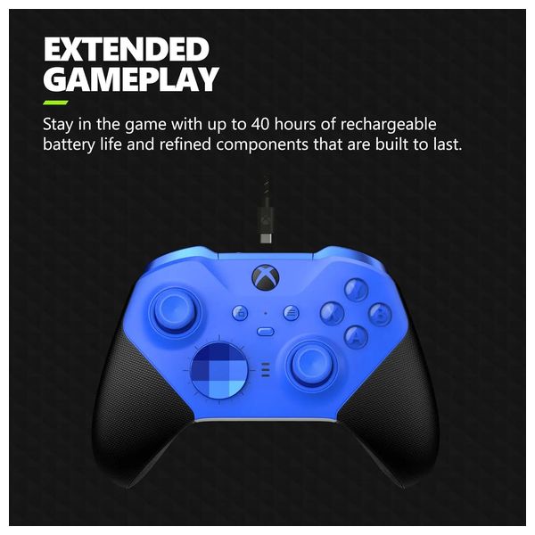  Microsoft - XBOX Wireless Controller Elite Series 2 Core - For Xbox Series X|S & Xbox One - Blue 