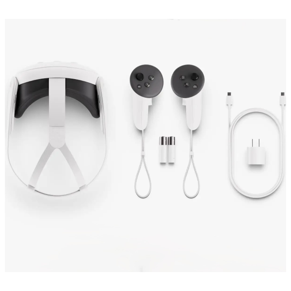  Meta Quest 3 Virtual Reality (VR) Headset - Qualcomm Snapdragon XR2 Gen 2 processor - 4K+ Infinite Display with 2 LCD panels - 512GB internal storage for apps, games, and media - White 