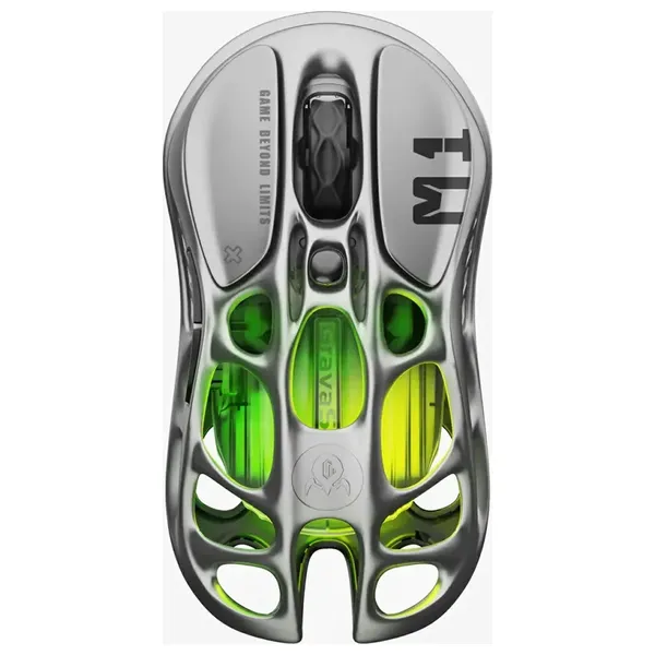 Gravastar M1 Pro Mouse - Wireless - RGB - 26000 DPI - Gray