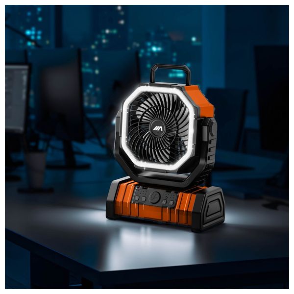 مبرد موبايل اري غيمينغ - بنك طاقة مدمج 20000mAh - مراوح تبريد نشطة - لجولات اللعب والبث الطويلة - برتقالي