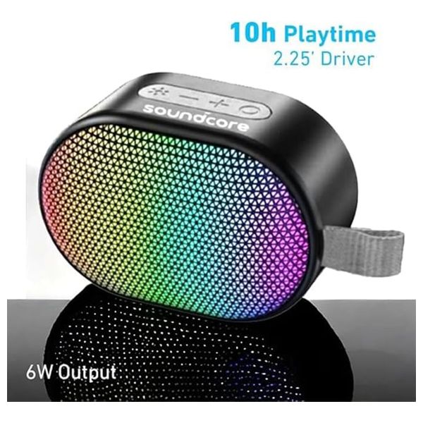 سماعة بلوتوث انكر- Soundcore Pyro - اضاءة RGB - بقوة 6 واط - اسود