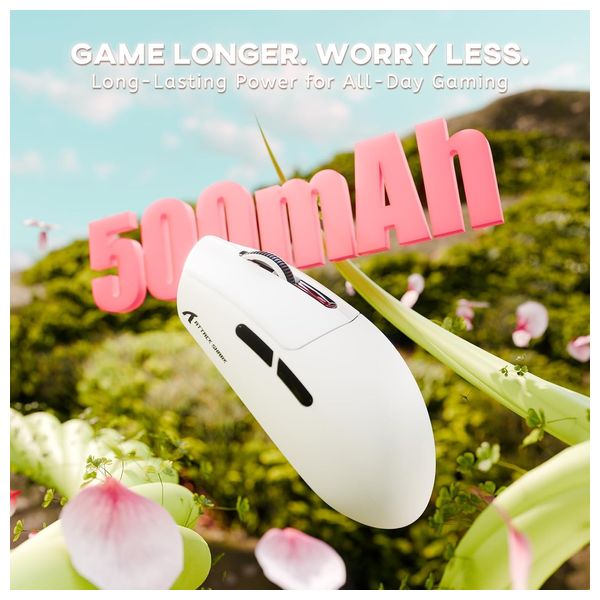  Attack Shark G3 Gaming Mouse - Wireless 3-Mode - 25,000 DPI Sensor - Huano Switches - White 