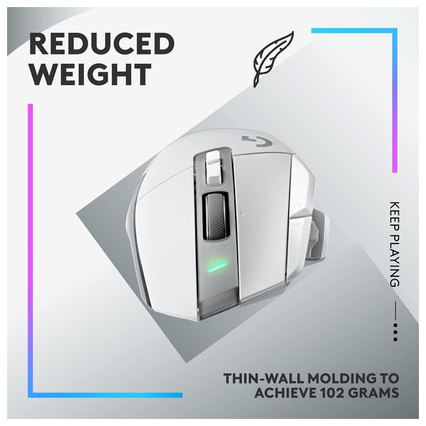  ماوس ألعاب لوجيتك G502 X - لاسلكي - ابيض 