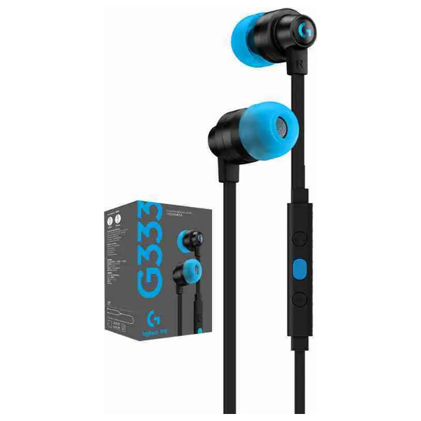 Logitech G333 - Gaming Wired In Ear Headphones - Clear & Crisp Audio - Lightweight Comfort - Black