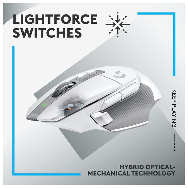  ماوس ألعاب لوجيتك G502 X - لاسلكي - ابيض 
