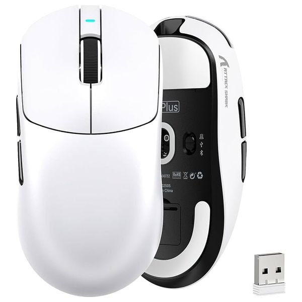 Attack Shark X8 Wireless Gaming Mouse - White