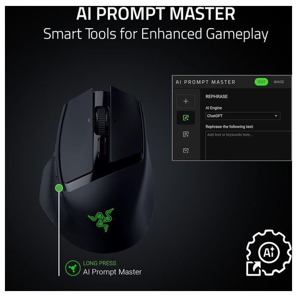 Razer Wireless Gaming Mouse - RGB Lighting - Black