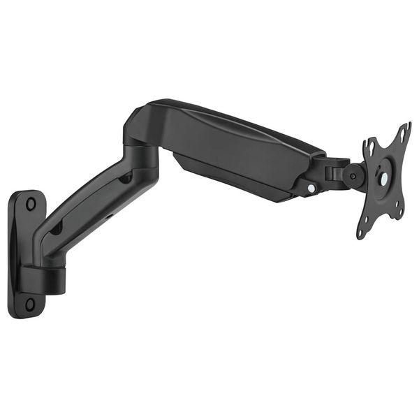  حامل شاشة جداري GameOn GO-5015 - ذراع ميكانيكي زنبركي - لشاشات 17-32-انج - يدعم الشاشات المنحنية - حمولة حتى 9kg - أسود 
