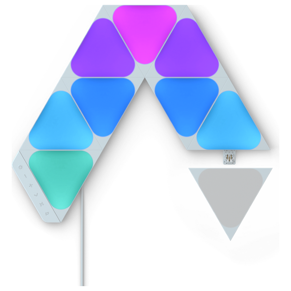 Nanoleaf Shapes Triangles Wall Light - Smart, Customizable, Touch-Reactive RGB Lighting
