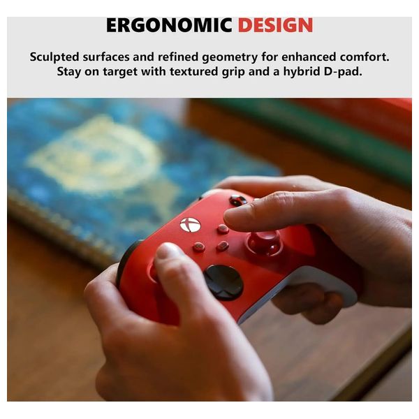  Microsoft - XBOX Wireless Controller - For Xbox Series X|S & Xbox One - Pulse Red 