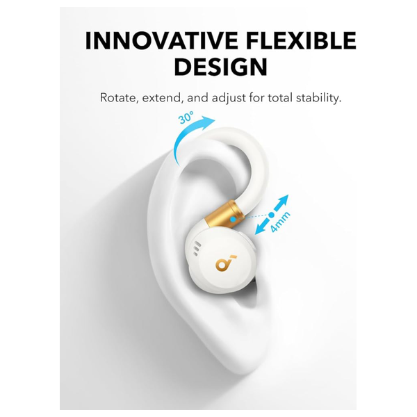 Anker Soundcore - Sport X20 True Wireless Sports Earbuds - Adaptive ANC - 32h Playtime - IP68 Waterproof - White