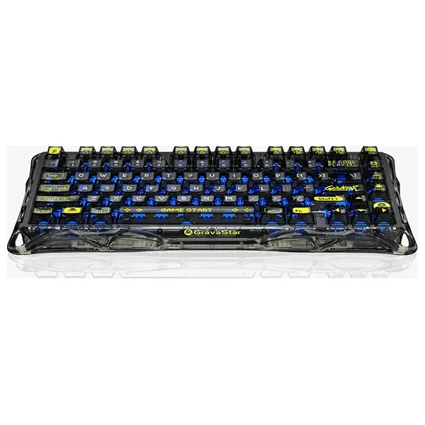 Gravastar K1 Lite Mechanical Gaming Keyboard - Wireless - RGB Lighting - Black