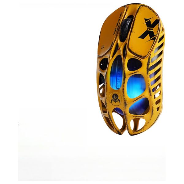 Gravastar X Pro Gaming Mouse - Wireless 8KHz - PAW 3950 Sensor - 32000 DPI - RGB Lighting - 5 Programmable Buttons - Yellow 