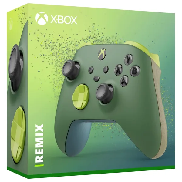 Microsoft - XBOX Wireless Controller Remix Edition - For Xbox Series X/S & Xbox One - Green