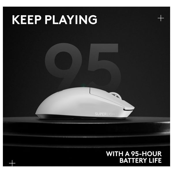 Logitech SuperLite 2 Wireless Gaming Mouse - White