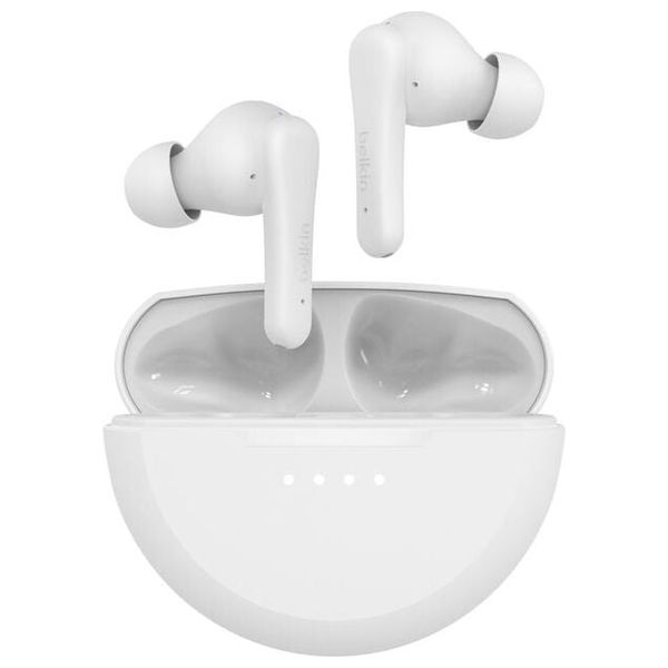  Belkin Rhythm EARBUDS-W01 - In-Ear Headphones - Bluetooth 5.3 - 32 Hours - White 