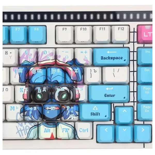 كيبورد ميكانيكي سلكي بلودي AT75 - إضاءة خلفية ار جي بي - عزل الضوضاء