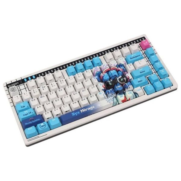 كيبورد ميكانيكي سلكي بلودي AT75 - إضاءة خلفية ار جي بي - عزل الضوضاء
