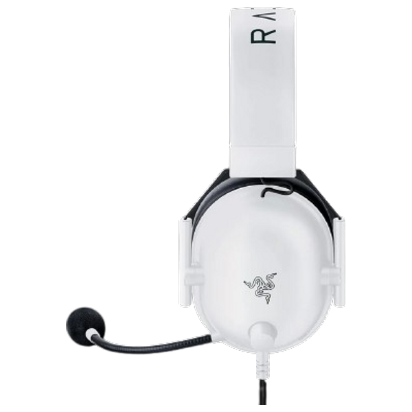 Razer Blackshark V2 X - Wired On-Ear Gaming Headphones - Surround sound 7.1 - Noise cancellation - White