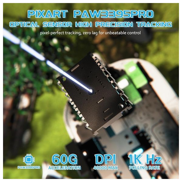 Attack Shark X8 Wireless Gaming Mouse - White