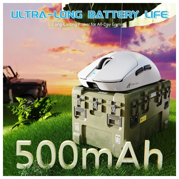 Attack Shark X8 Wireless Gaming Mouse - White