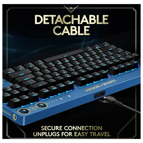  كيبورد ميكانيكي لوجيتك - إضاءة ار جي بي - ازرق 
