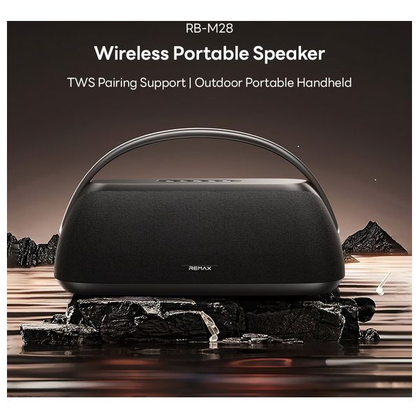  Remax RB M28 - Bluetooth Speaker - Up To 4350 mAh - 40 W - Black 