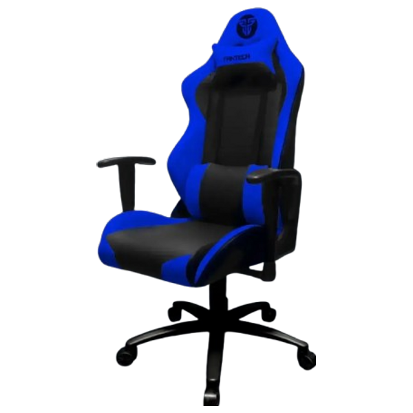 Fantech GC182 - Gaming Chair - Adjustable components: height, armrests, and reclining backrest - Blue