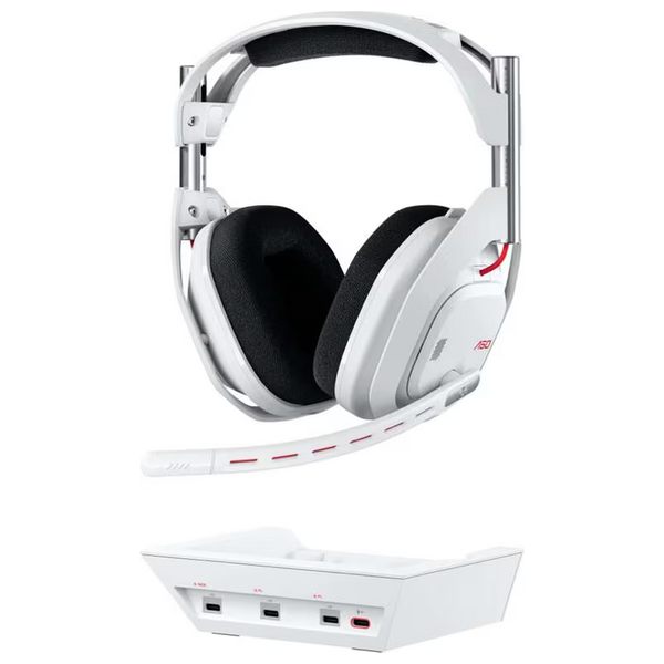 Logitech Astro A50 Gen 5 - Wireless Gaming Headset - Foldable microphone for muting with clear pickup - White