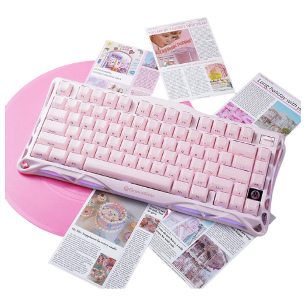  كيبورد جرافاستار ميركوري K101 - وردي  - إضاءة ار جي بي 