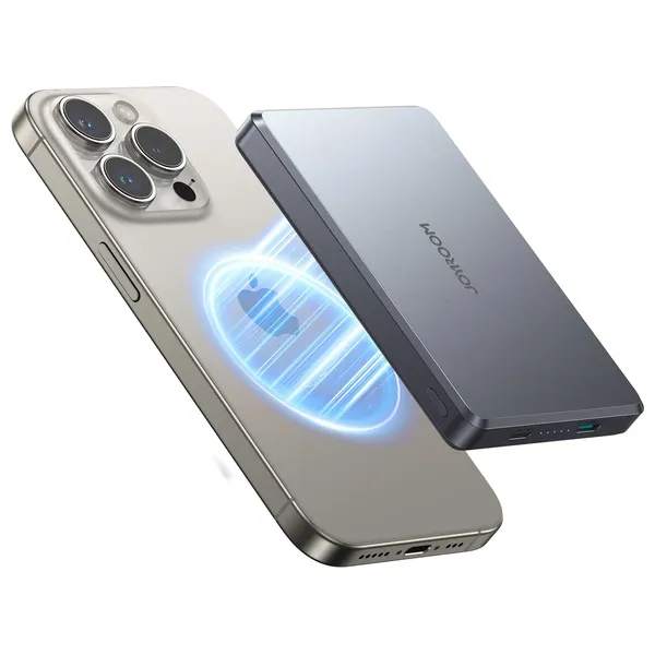  شاحن محمول جوي روم برو - بطارية بحجم 10000 مللي امبير - بقوة 20 واط - رمادي 