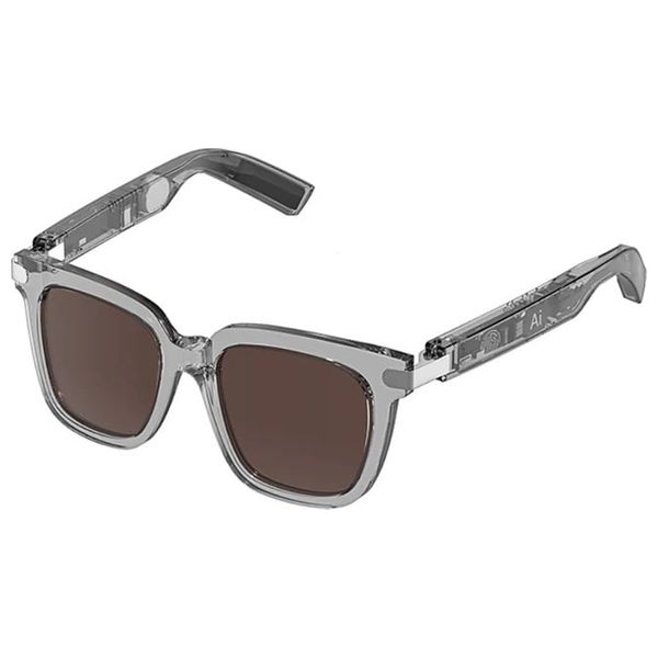 نظارات بافين BA101 الذكية - تعمل بتقنية الذكاء الاصطناعي - تحكم باللمس لسهولة الاستخدام - بلوتوث 5.4 لاتصال لاسلكي سلس - رمادي