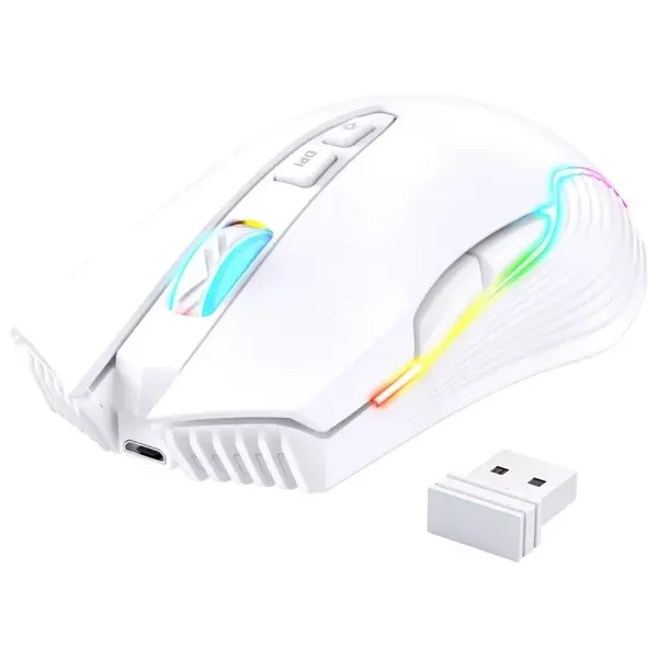  Onikuma CW905 - Wireless Gaming Mouse - RGB Lighting - White 