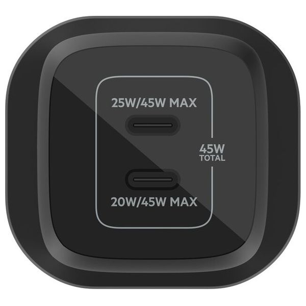 Belkin Dual Port 45W Wall Charger - Black