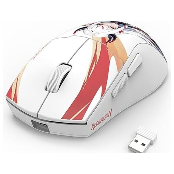  ماوس ريدراكون لاسلكي - M918 AKG Pro - يدعم ثلاثة أوضاع اتصال - بدقة 26000DPI - ابيض 