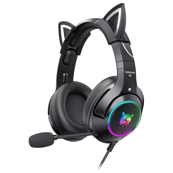  ONIKUMA K9 - Wired Headphone Over Ear - 2.2m - RGB - Black 
