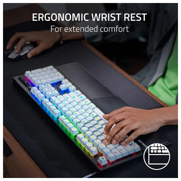 كيبورد ألعاب ميكانيكي رازر - إضاءة ار جي بي قابلة للتخصيص لكل مفتاح
