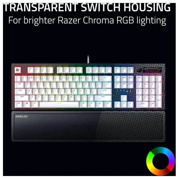 كيبورد ألعاب ميكانيكي رازر - إضاءة ار جي بي قابلة للتخصيص لكل مفتاح