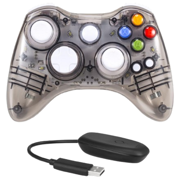 وحدة تحكم سلكية مايكروسوفت - لجهاز إكس بوكس ​​360 - سلفر