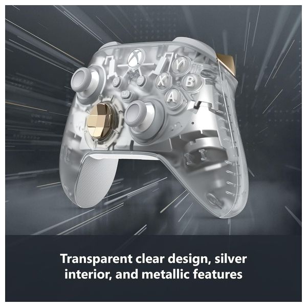 وحدة تحكم ألعاب لاسلكية مايكروسوفت إكس بوكس ​​​​جوست سيفر - إصدار خاص - لأجهزة إكس بوكس ​​سيريس إكس | إس، إكس بوكس ​​ون - سلفر